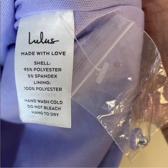 Lulu's Glittering Glamour Lavender Sequin Mock Neck Mini Dress. Small. NWT. - Picture 9 of 16